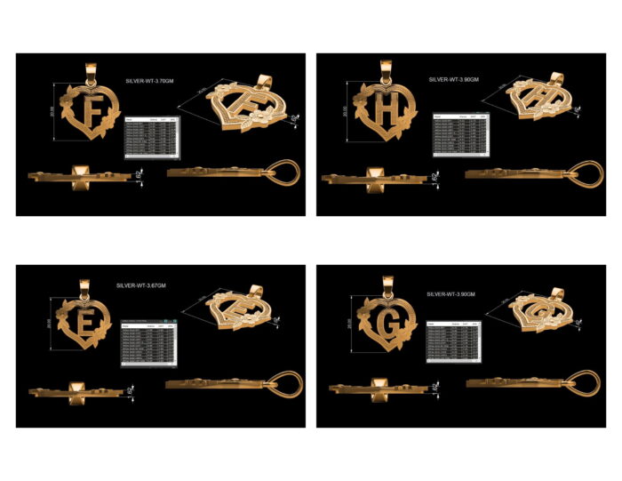 Alphabet Letter Pendants 2025 2