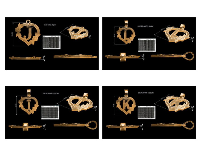 Alphabet Letter Pendants 2025 3