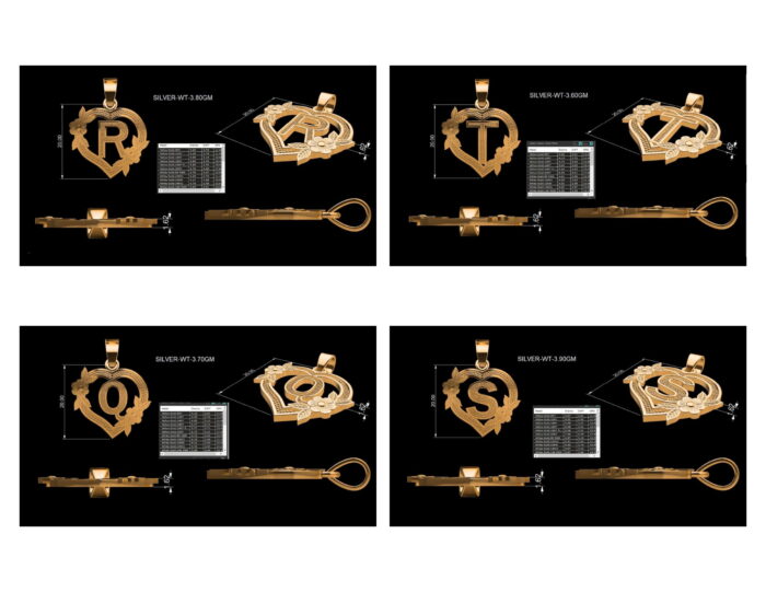 Alphabet Letter Pendants 2025 5