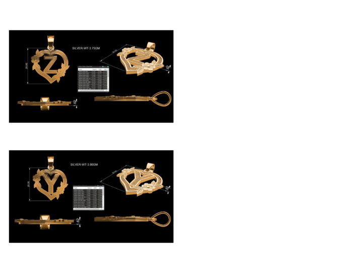 Alphabet Letter Pendants 2025 7