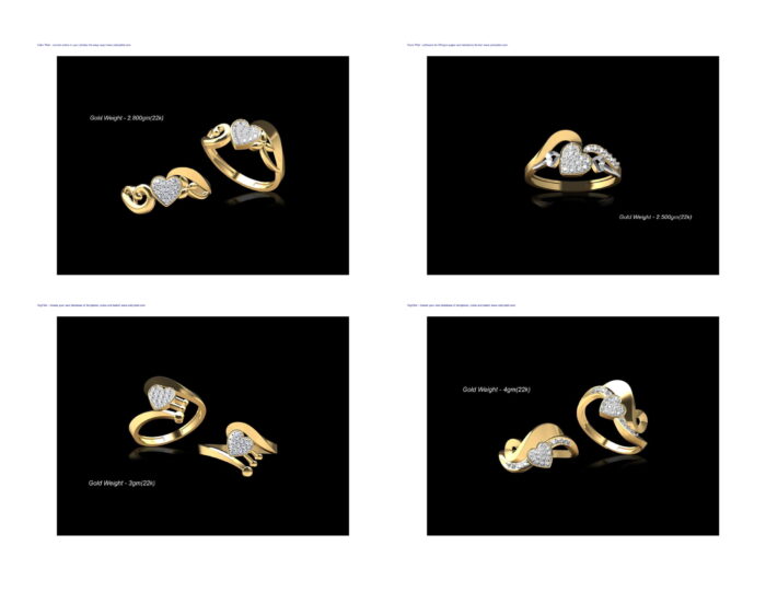 New Light Weight Heart Ring. 01