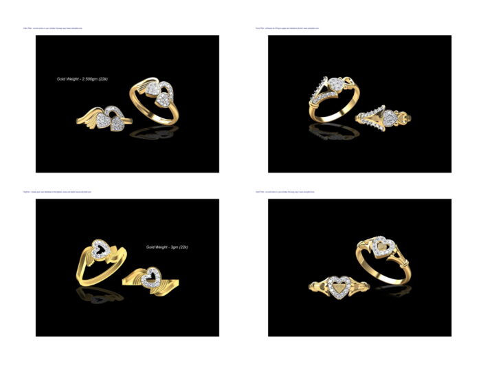 New Light Weight Heart Ring. 08