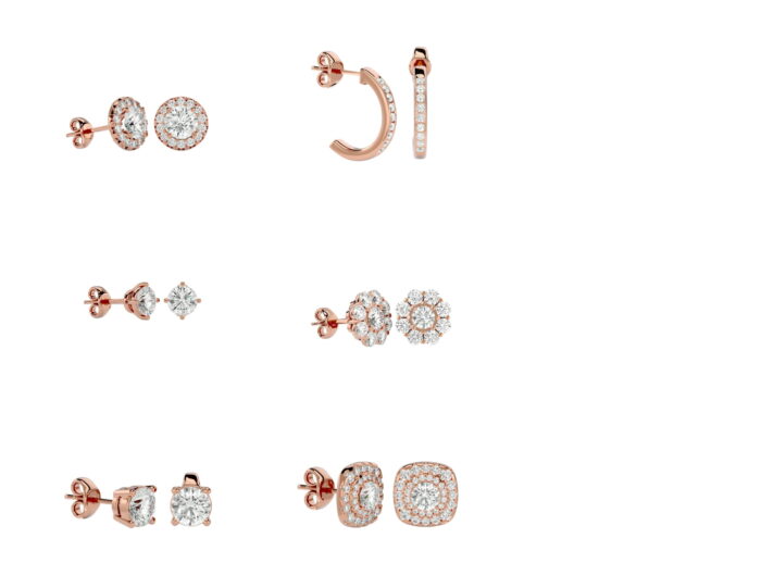 15 Earring Tops 4VR 3VD 2