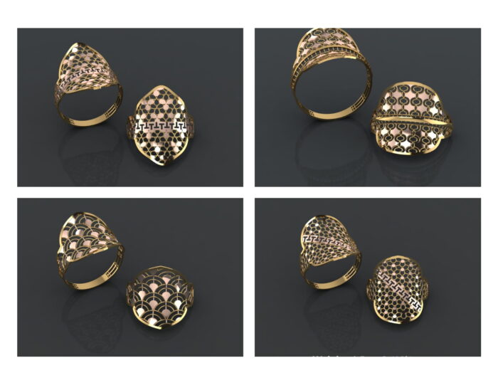 PM 10 Ladies Rings STL and 3dm Lot 4 2