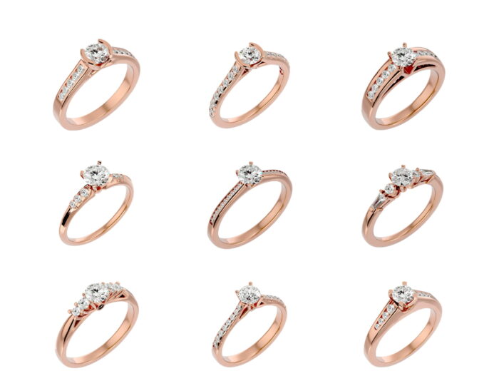 Solitare ring 1 70 4vr 3vd 3