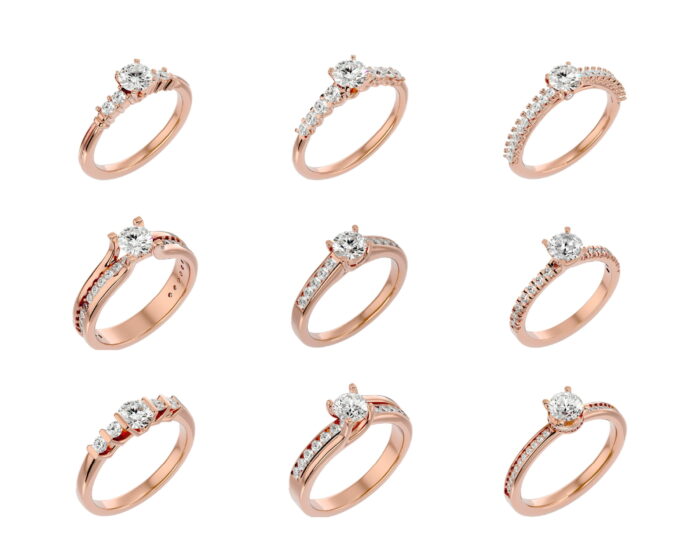 Solitare ring 1 70 4vr 3vd 4