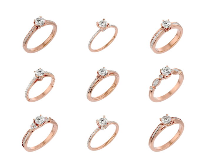 Solitare ring 1 70 4vr 3vd 5