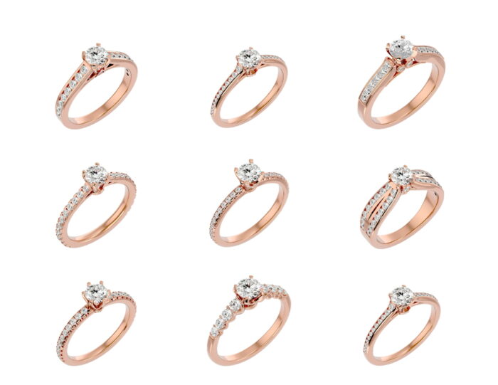 Solitare ring 1 70 4vr 3vd 6
