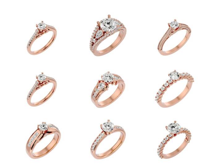 Solitare ring 1 70 4vr 3vd 7