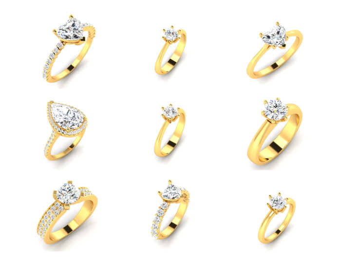 Solitare ring 37 4vr 1vd 3