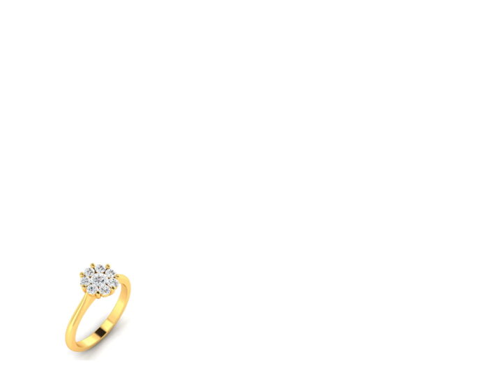 Solitare ring 37 4vr 1vd 5