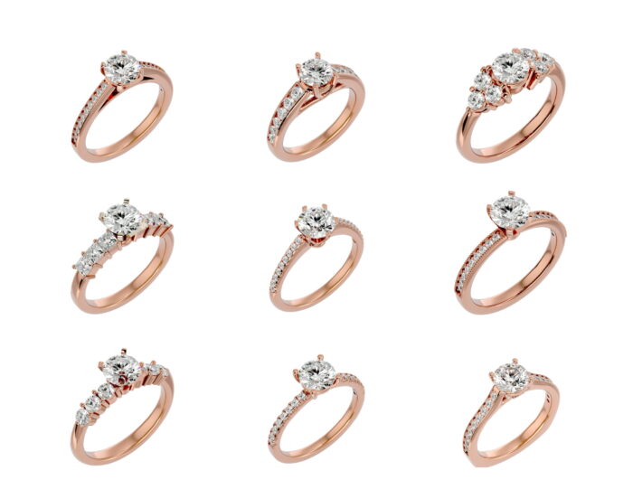 Solitare ring 69 4vr 3vd 3
