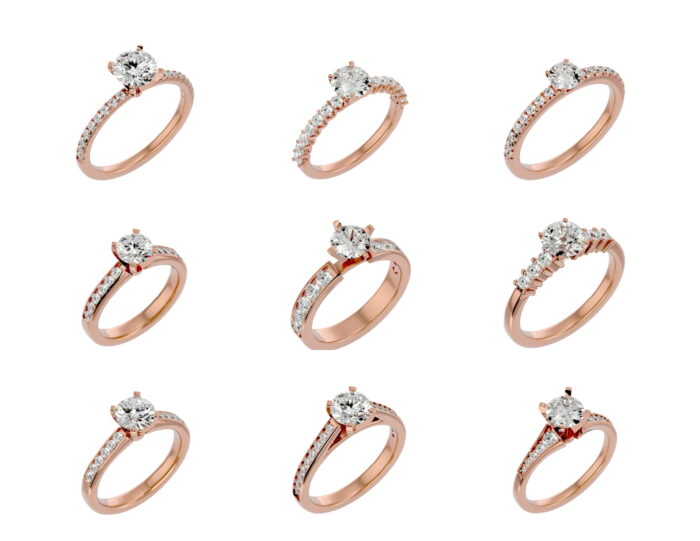 Solitare ring 69 4vr 3vd 6