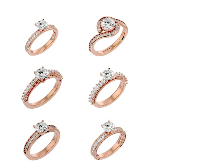 Solitare ring 69 4vr 3vd 8