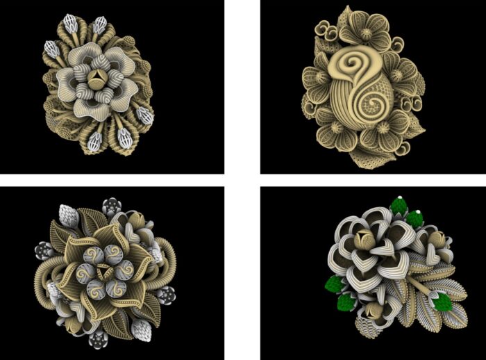 PM 19 Ladies Flower Rings Lot 12 4