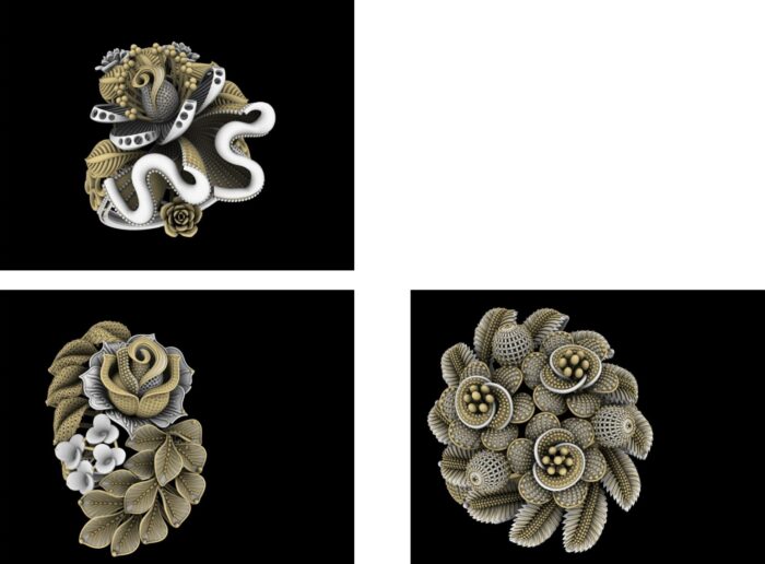PM 19 Ladies Flower Rings Lot 12 5