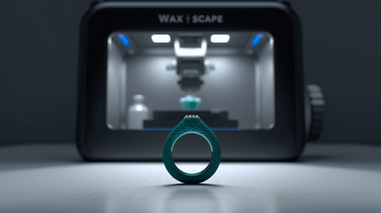 Lucid Origin A wax 3D printer in a premium jewelry workshop wi 0 1