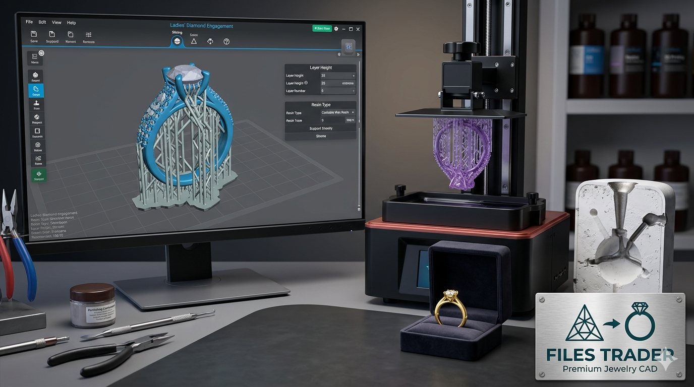 jewelry STL files for 3D printing
