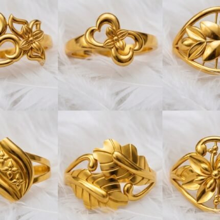 Ladies Paper Casting Rings LR Lot 4