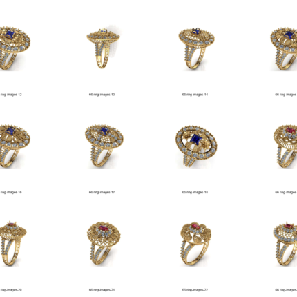 66 Stone Rings Lot 3